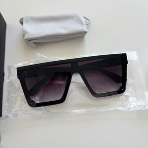 Brand new big frame flat top sunglasses